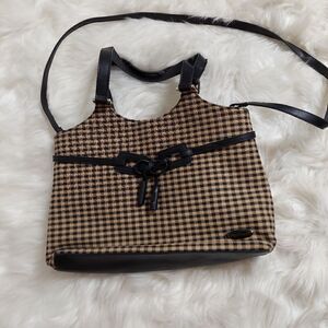 - Longaberger leather and fabric bag‎